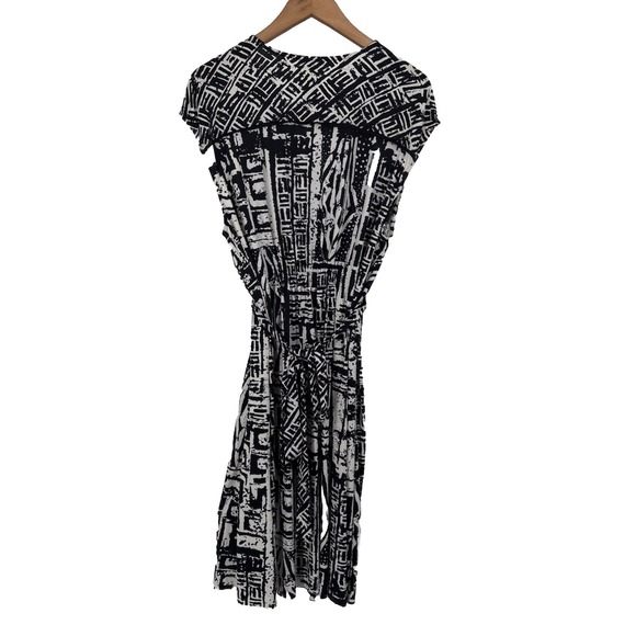 Ice Womens Jersey Knit Midi Dress 2X Geometric Beaded Resort Cruise Stretch - Picture 5 of 9